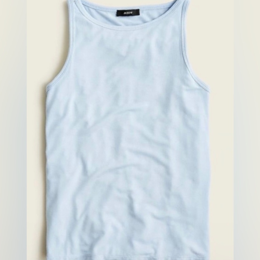J.‎ Crew NWT FormKnit Suiting Shell Tank - Baby Blue